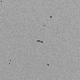 The asteroid, seen as the black streak at center, approximately 13 minutes before it struck Earth.